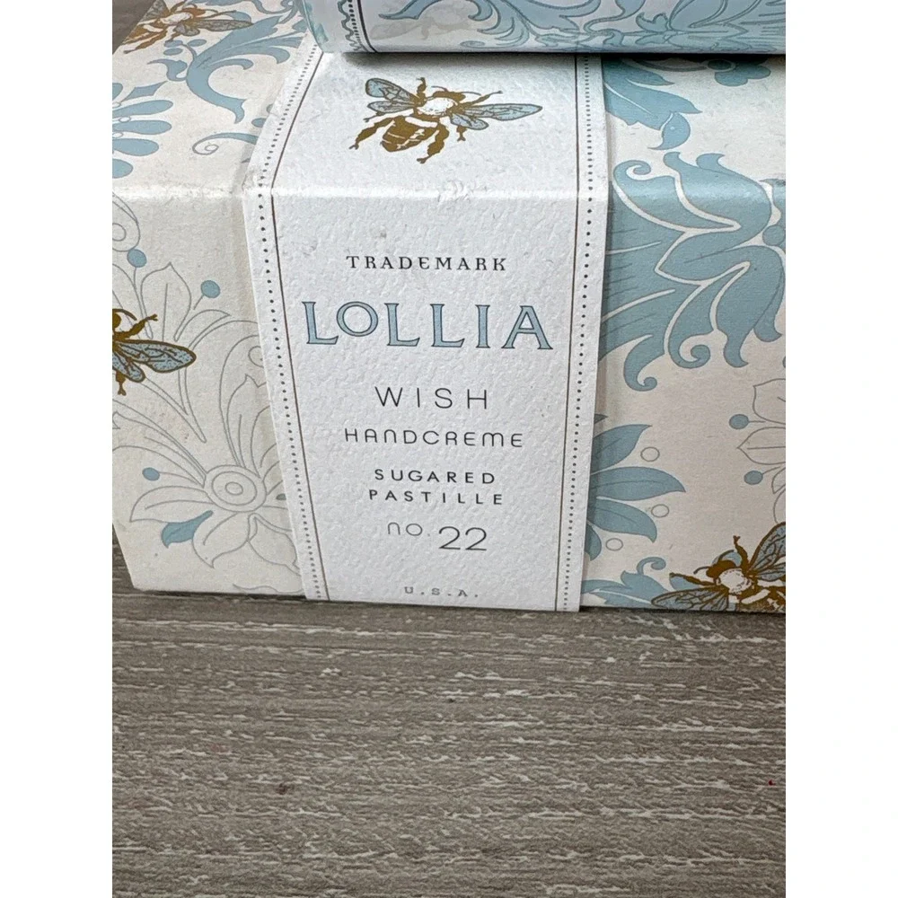 Lollia Wish Sugared Pastille Shea Butter Handcreme No 22 4oz New in Box